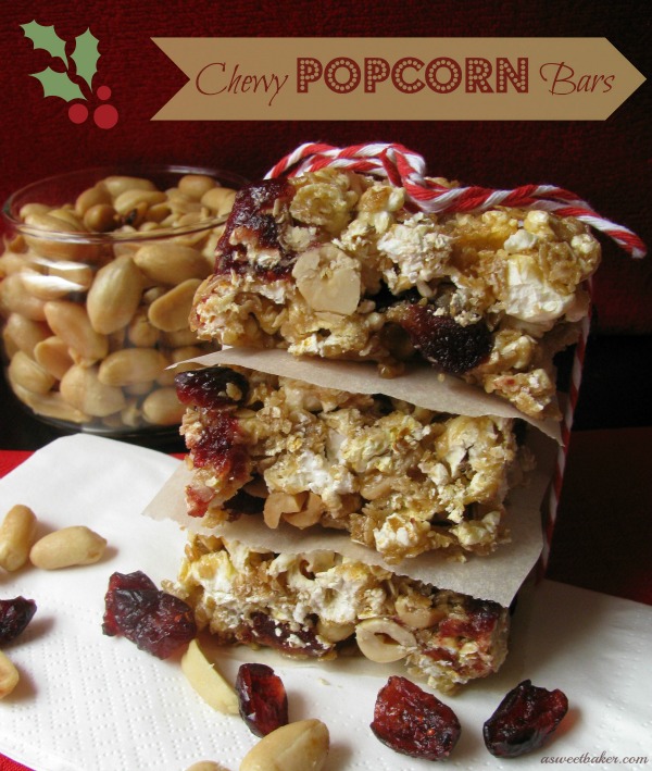 Chewy Popcorn Bars
