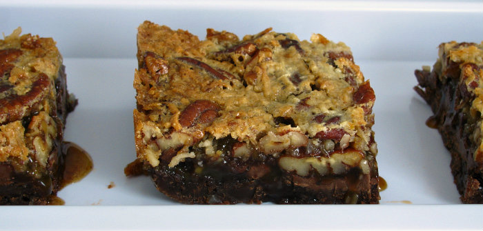 German Chocolate Pecan Pie Bars by asweetbaker.com2