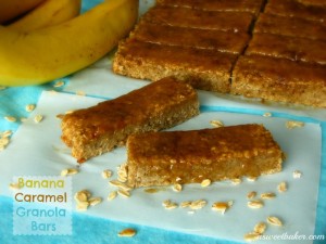 Banana Caramel Granola Bars