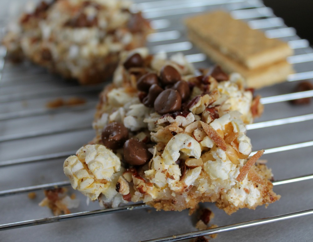 7 Layer Bars with Popcorn & Kit Kat 