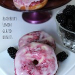 Blackberry Lemon Glazed Donuts