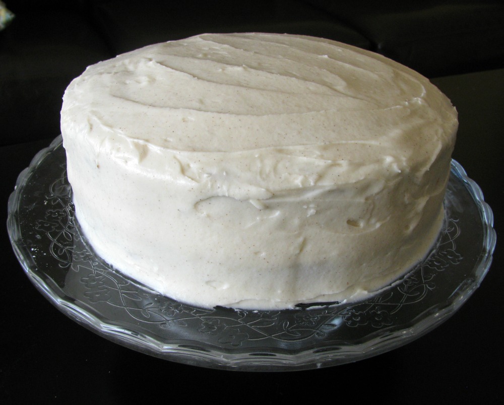 Carrot Cake with Cinnamon Cream Cheese Icing