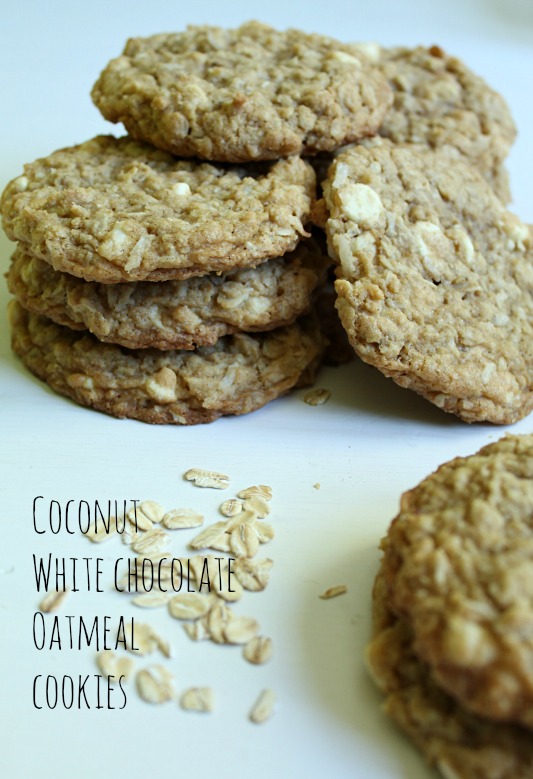 Coconut White Chocolate Oatmeal Cookies2