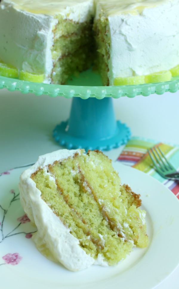 Lime Curd Cake